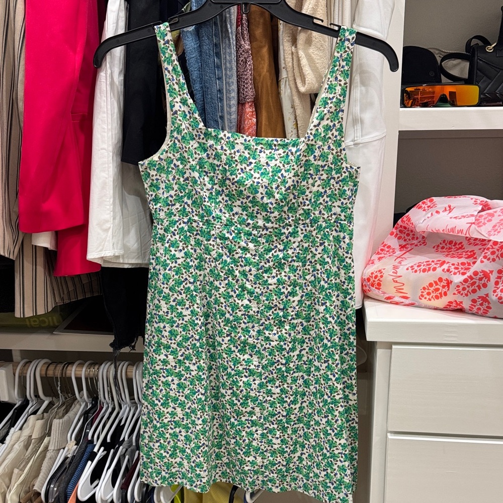 Copper Key Green Floral Mini Dress